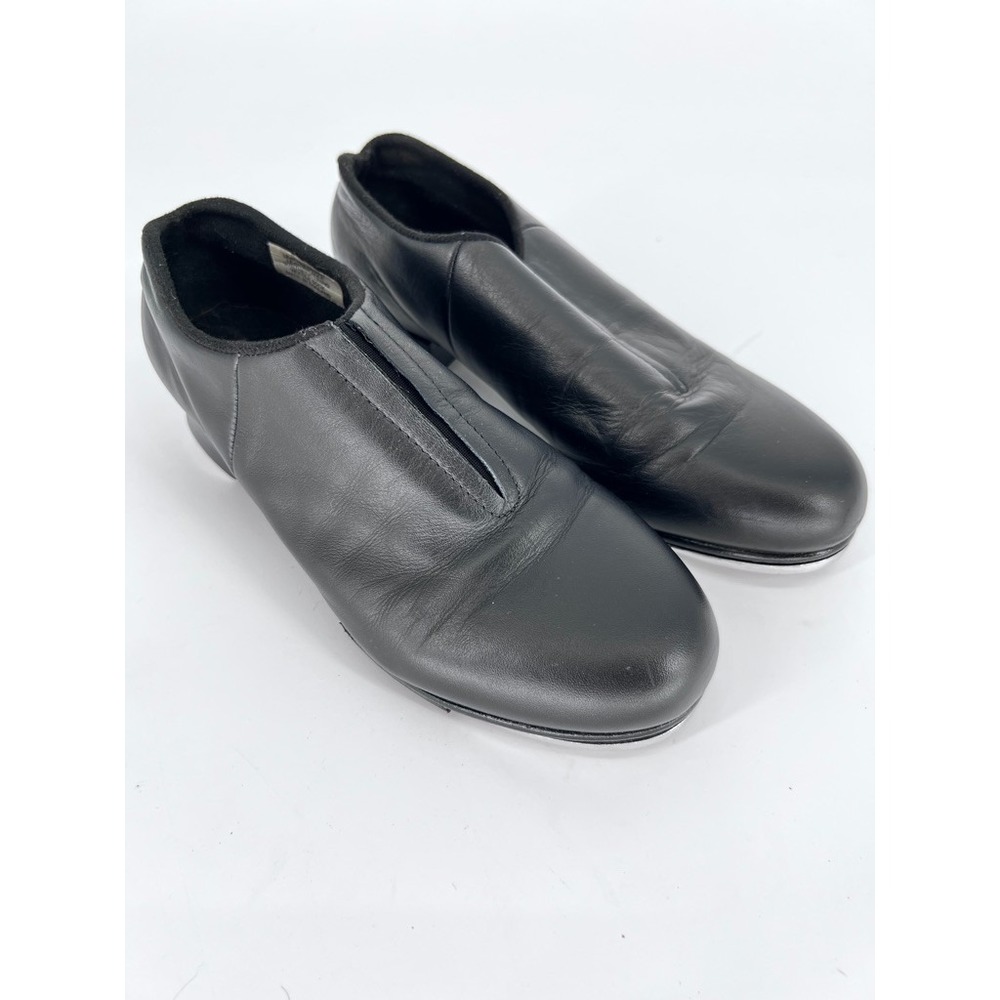 Bloch Shockwave #2 Slip On Tap Shoes Womens 5.5M Black Leather Dance Class
